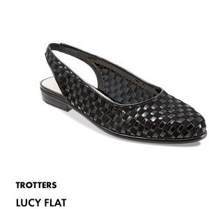 Trotters Lucy Slingback Flat - NAVY BLUE - NIB